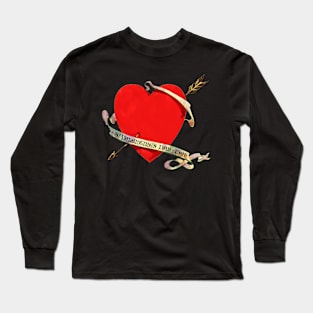 Vintage Valentine Heart Long Sleeve T-Shirt